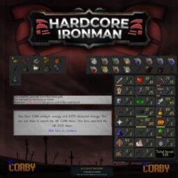 hardcore ironman | skiller | sin correo conjunto | GRIETA pet + JEFES SIN SAQUEAR | 99 Creación de runas 99 Pesca 80 Elaboración 75 Minería 75 Agilidad | 6G47I2 1